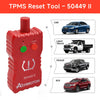 A red TPMS Reset Tool labeled 50449 II used for vehicle tire pressure monitoring systems.