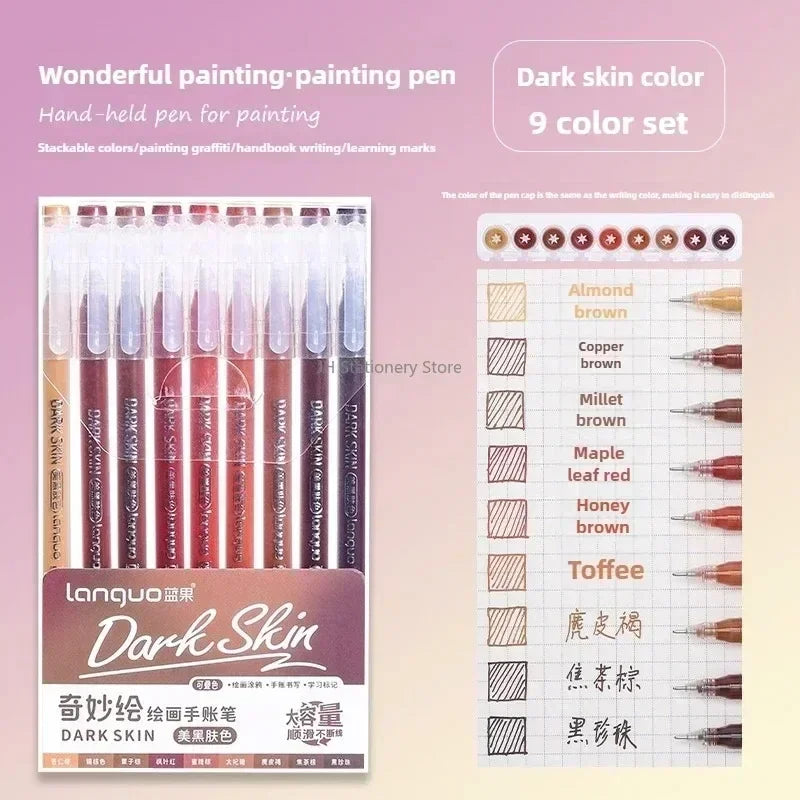 3D Embossed Acrylic Gel Pens - 6/144 Color Options