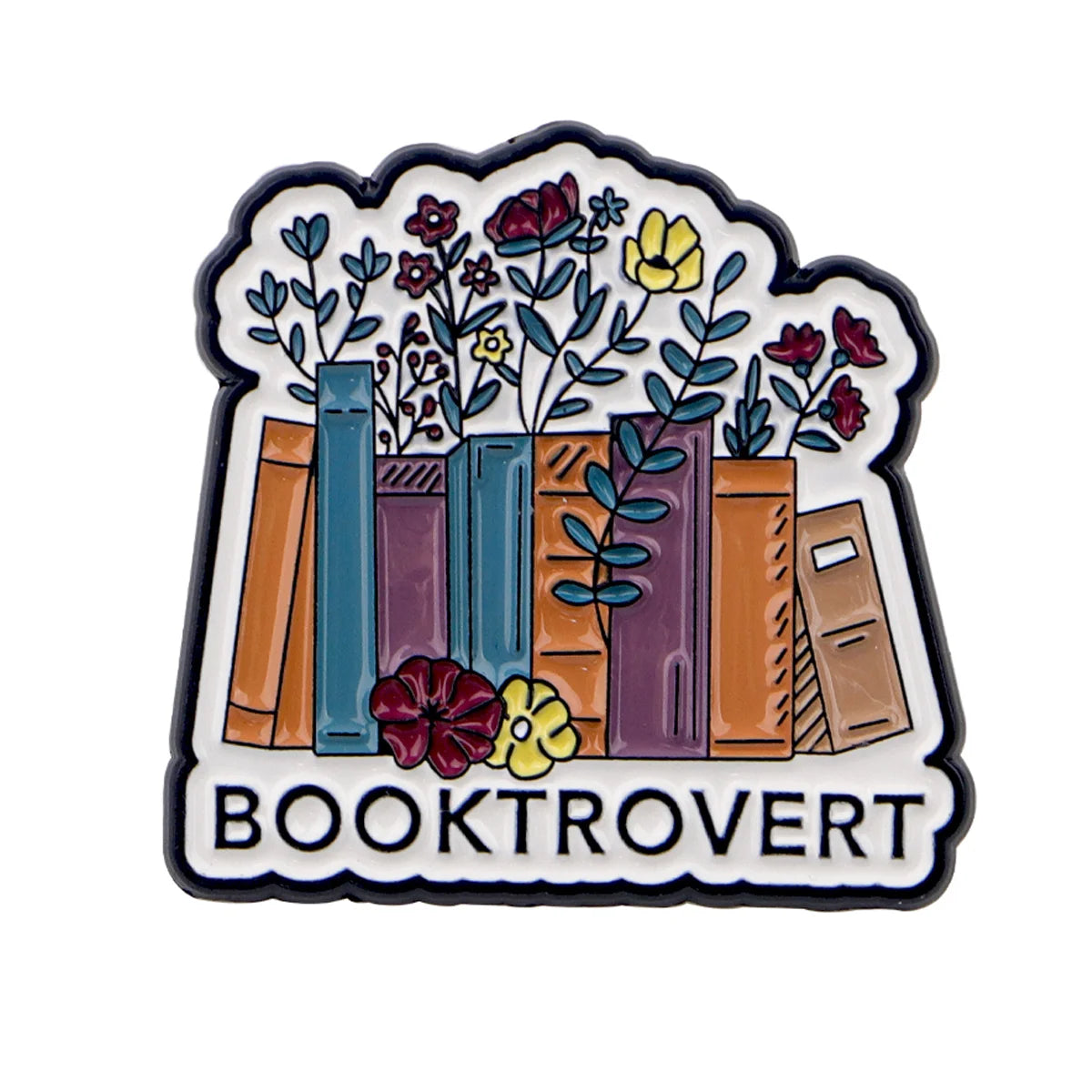 Just One More Chapter Enamel Pin for Book Lovers