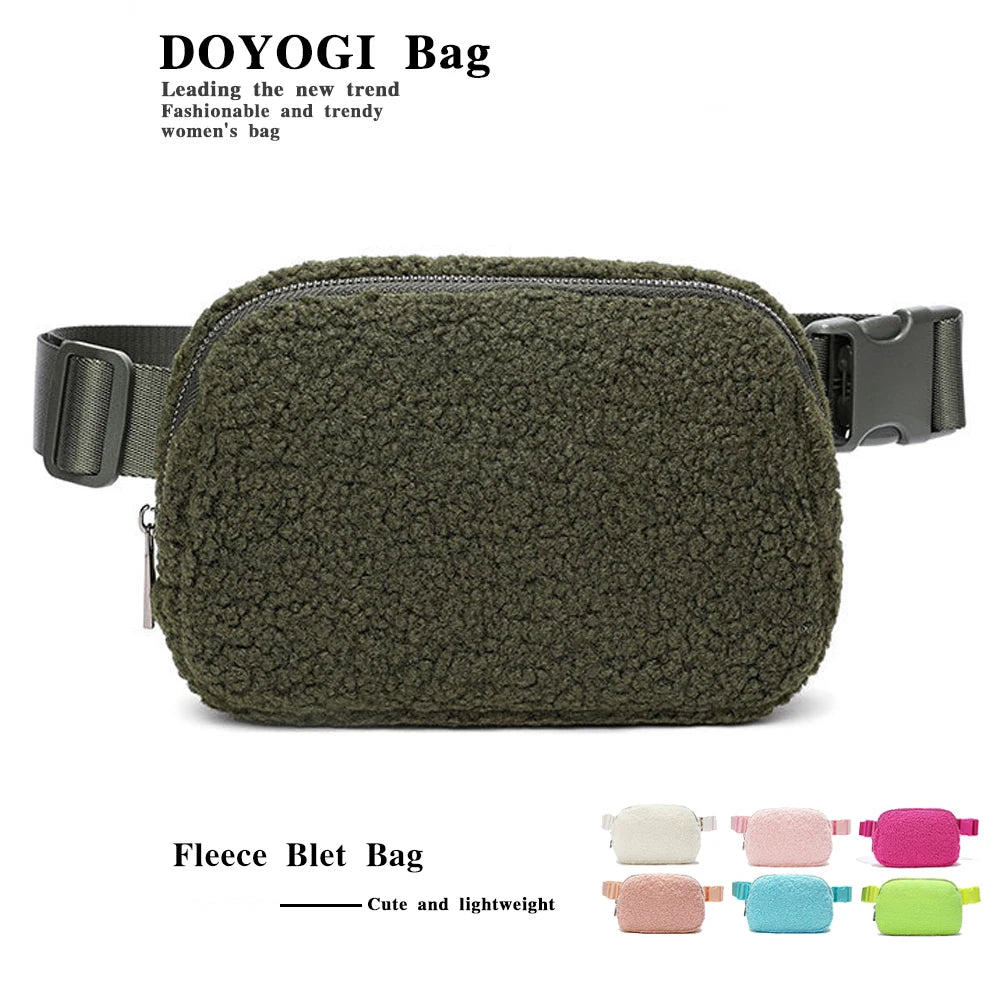 Cozy Fleece Crossbody Belt Bag