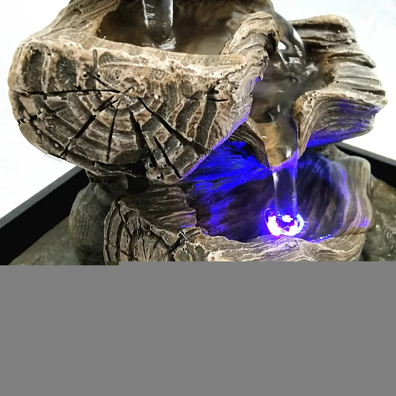 Fontaine à Eau de Table en Résine à Niveaux