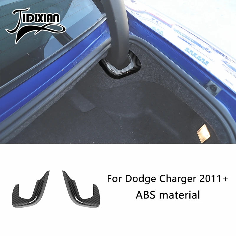 Carbon fiber interior trim kit for Dodge Charger featuring ABS material