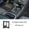 Carbon fiber interior trim kit for Dodge Charger 2015+ featuring ABS material