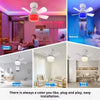 Smart LED Ceiling Fan with RGB Lighting and App Control