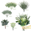 Artificial Eucalyptus & Floral Bouquet Mix for Home and Events