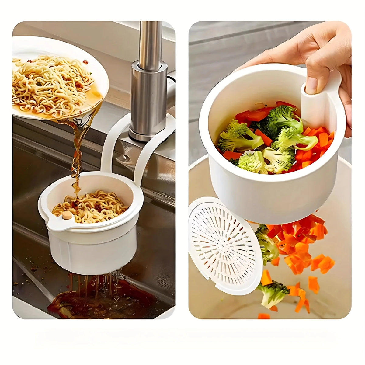 Panier Suspendu pour Évier de Cuisine et Salle de Bain