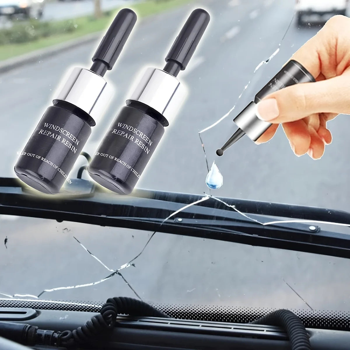 Windshield Repair Kit for Chips and Cracks