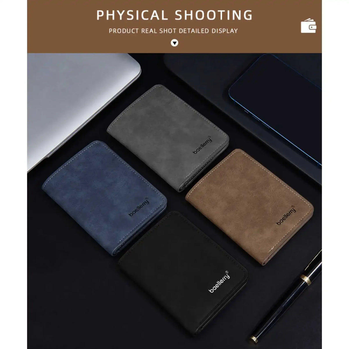 Slim Leather Card Holder for ID and Business Cards