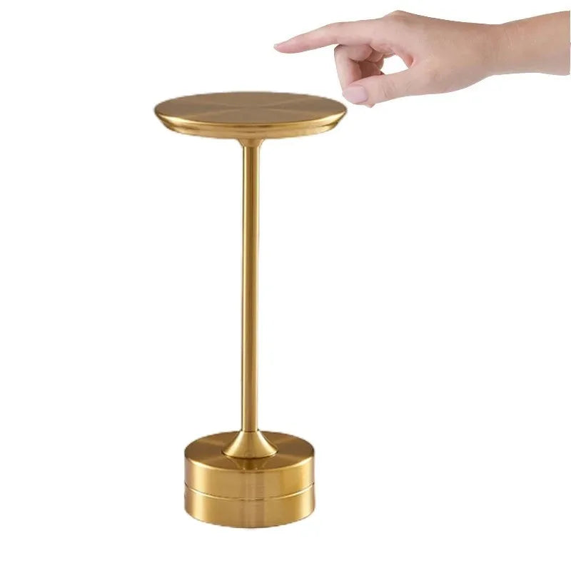 Lámpara de Mesa LED de Cristal de Aluminio