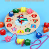 Wooden Shape & Number Sorting Clock Puzzle for Early Learning