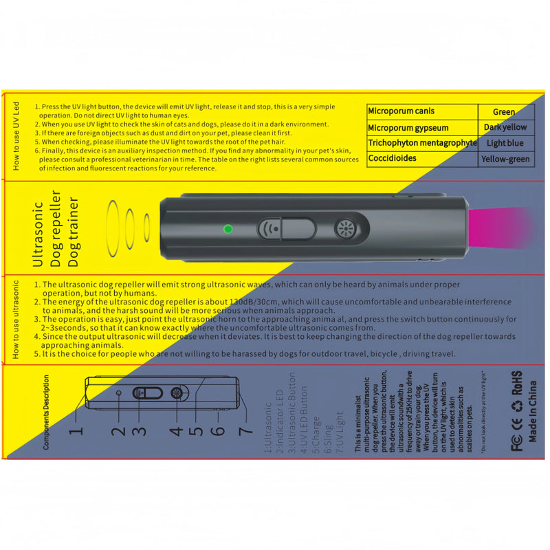 Portable Ultrasonic Dog Barking Deterrent