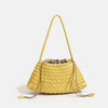 Handwoven Hobo Shoulder Bag with Large Inner Pocket