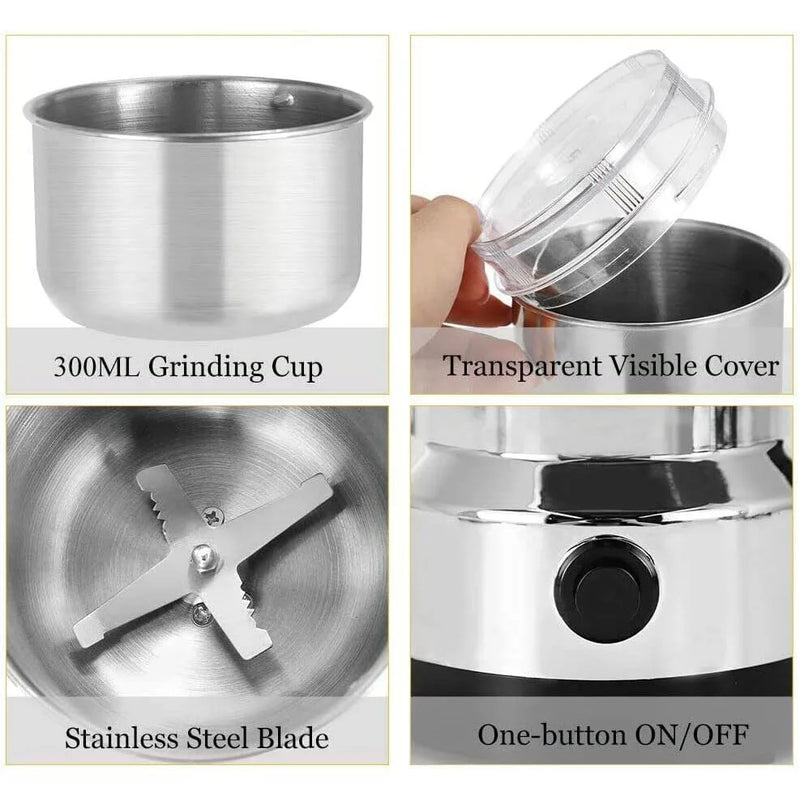 Compact Electric Spice & Coffee Grinder