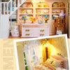 DIY Miniature Wooden Dollhouse Kit with Lighting