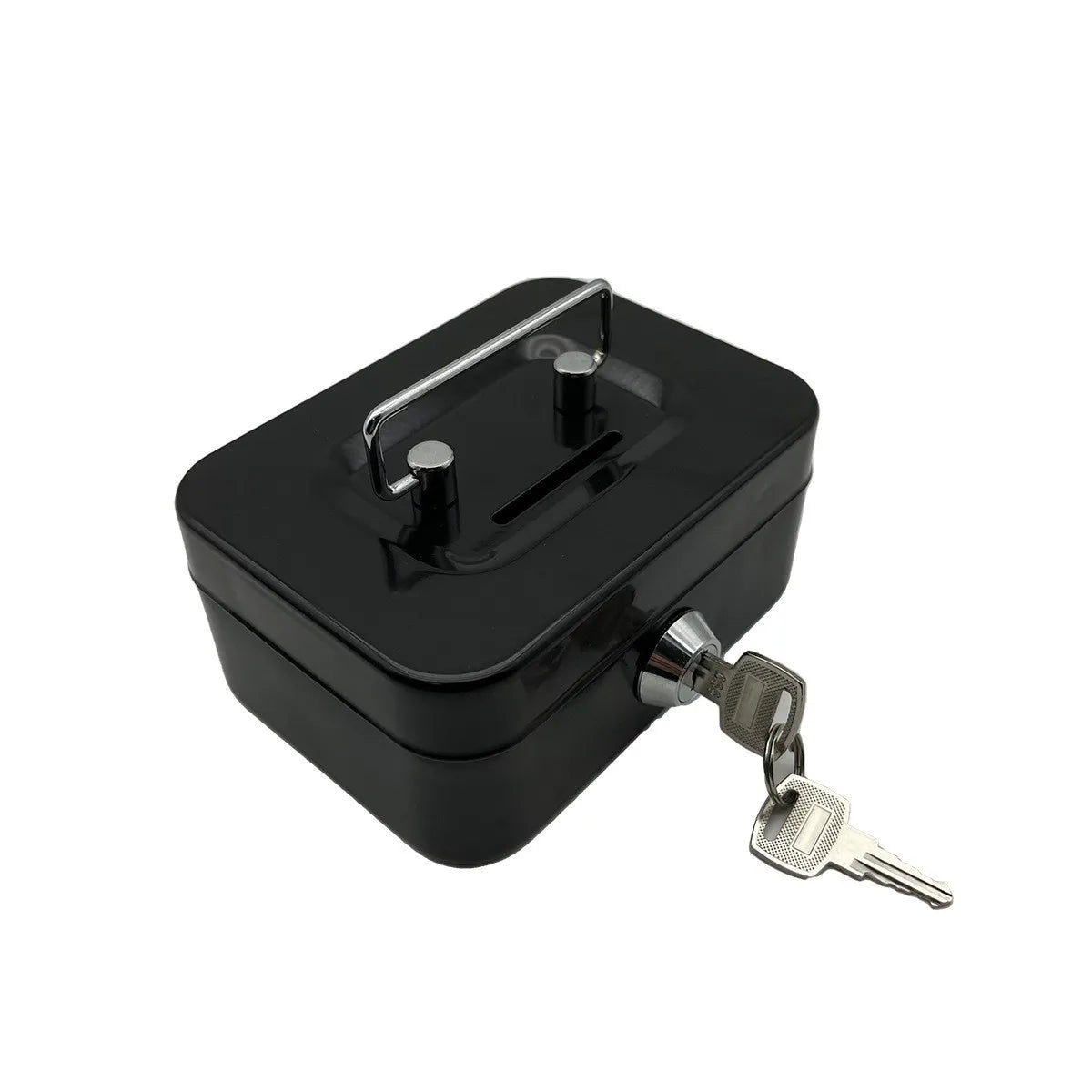 Lockable Piggy Bank with Key – Compact Coin & Key Storage Box