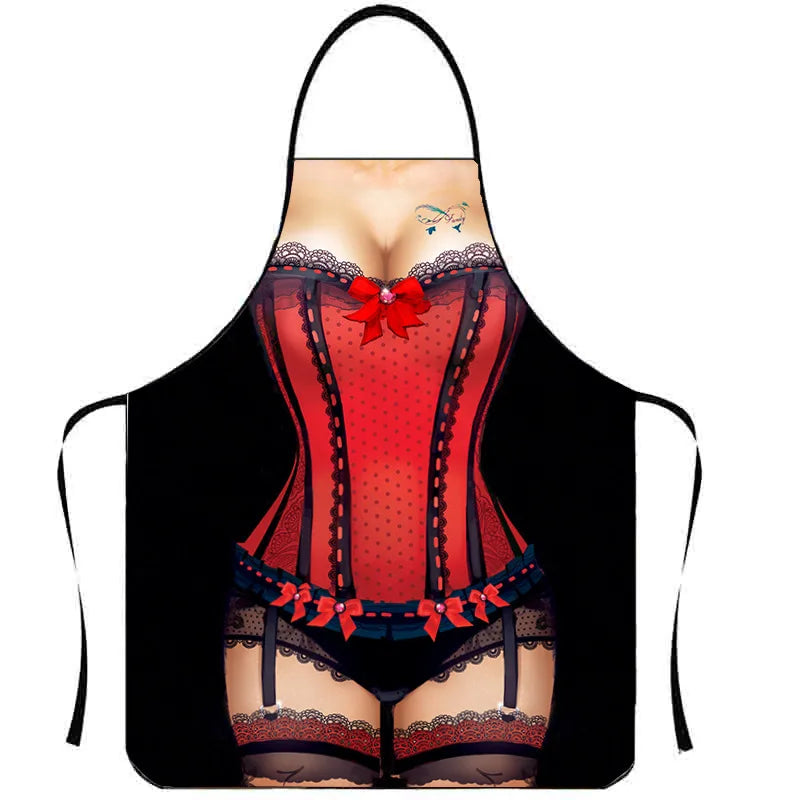 Novelty Bikini Apron for Men – Fun Kitchen & Cleaning Apron