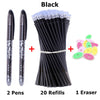 Erasable Gel Pen Set with Refills & Eraser