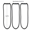 Three heavy-duty hook and loop storage straps with handles shown against a white background.