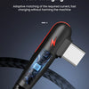 120W Fast Charging USB-C Cable with 90° Elbow Design