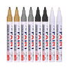A set of ten GANA MARKER touch-up pens in various colors and tips for car scratch repair.