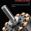 Close-up view of a pure copper brushless motor and internal components of an electric pruning shear tool.
