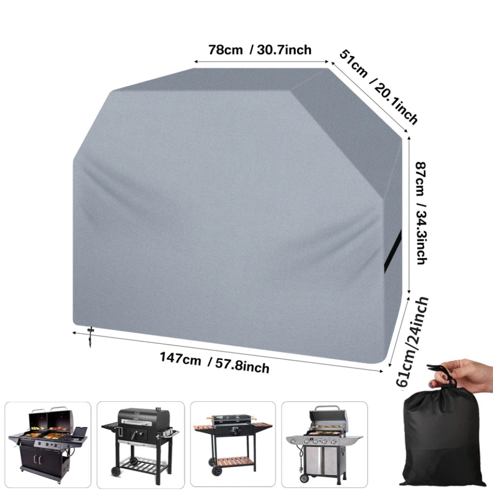 Waterproof Grill Cover with Adjustable Straps