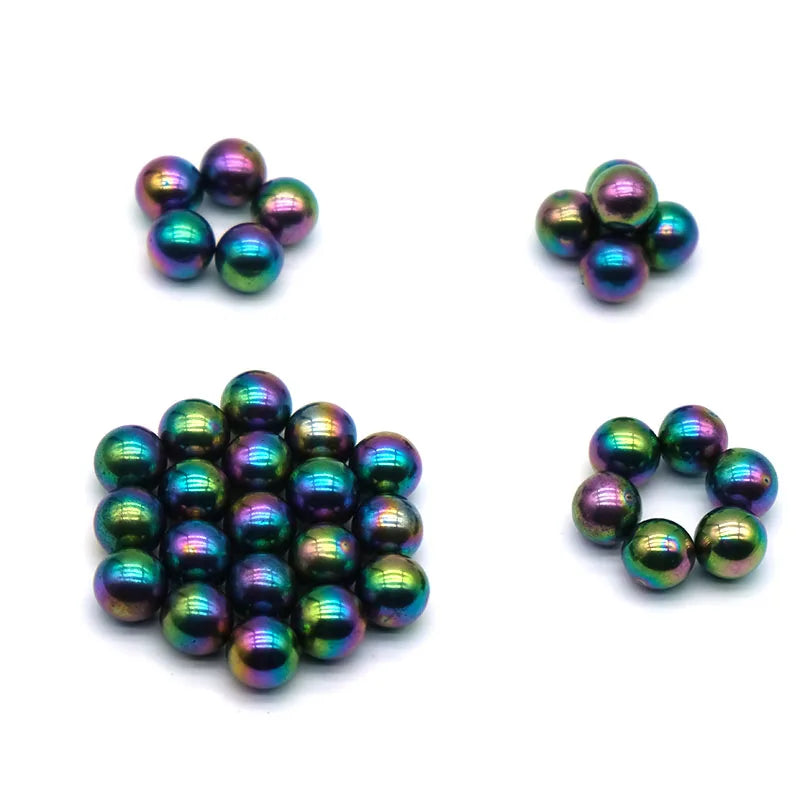 Colorful Polished Magnetic Stone Balls for Stress Relief and Play