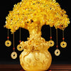 Golden Citrine Crystal Money Tree – Feng Shui Wealth Charm