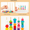 Montessori Wooden Color & Shape Matching Puzzle for Toddlers