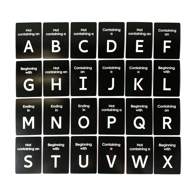 Quick Name Party Card Game