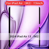 A close-up view of a purple magnetic paper-feel screen protector for an iPad Air (M2) device.