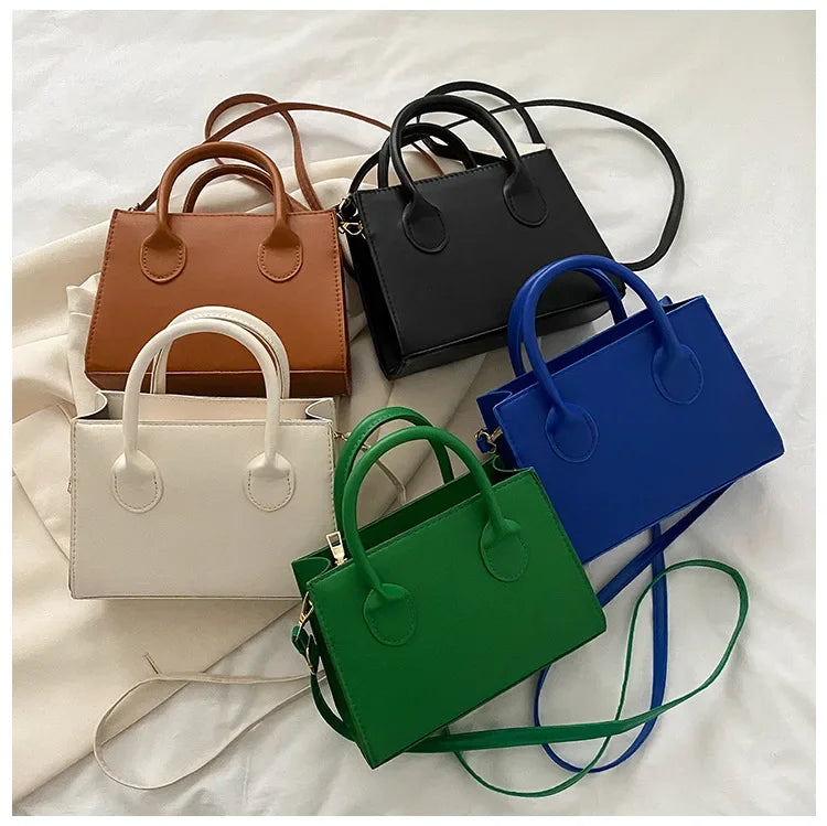 Minimalist Square PU Leather Crossbody Bag
