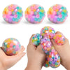 Rainbow Bead Squishy Fidget Ball for Stress Relief