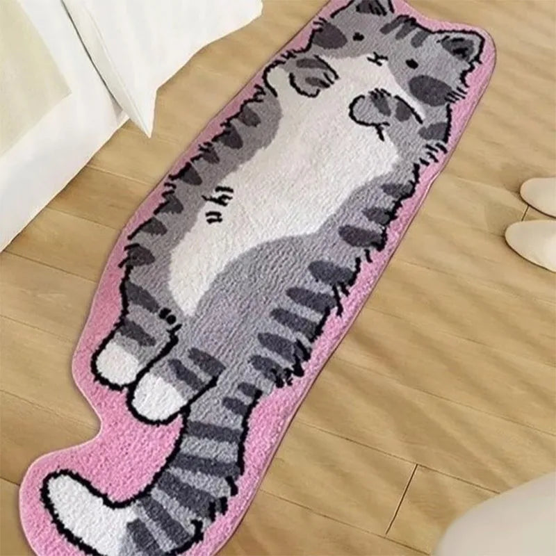 Cute Cat Print Non-Slip Area Rug