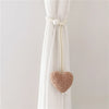 Plush Heart Tieback Curtain Decoration