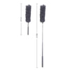 A telescopic microfiber duster with a flexible stainless steel handle, shown against a white background.