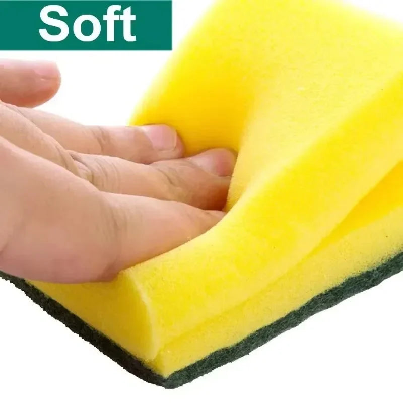 Microfiber Scrub Sponges for Kitchen Cleaning (5-Pack)