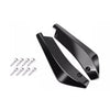 A black front bumper lip spoiler and side skirt kit for an ABS vehicle.