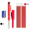 Precision Carpenter's Mechanical Pencil with Integrated Sharpener