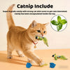 Interactive Motion-Activated Bird Cat Toy with Natural Feathers