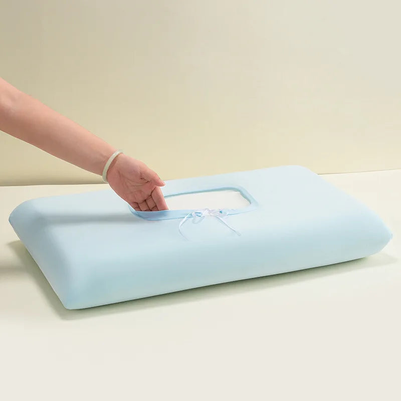 Cooling Ice Silk Pillowcase – Breathable & Soft