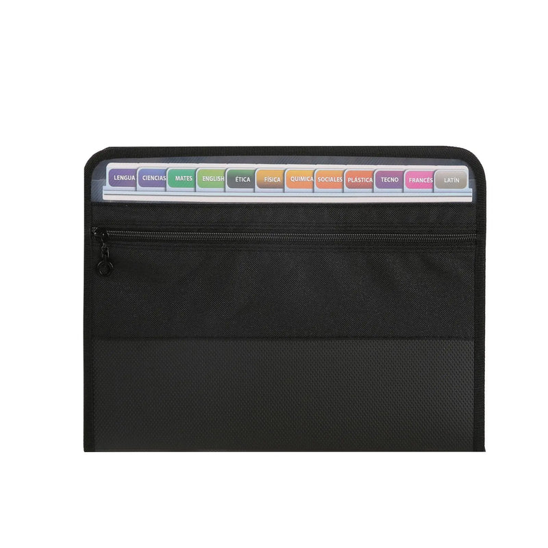 13-Pocket Expanding File Organizer with Zipper