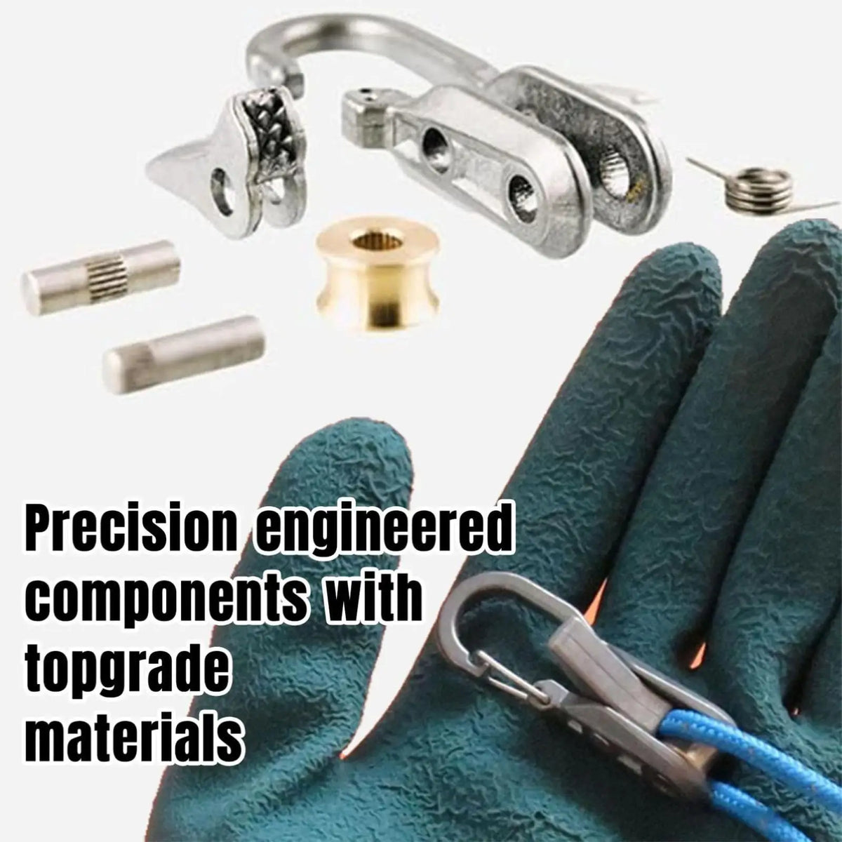 Heavy-Duty Rope Tensioner with Retractable Tie-Down