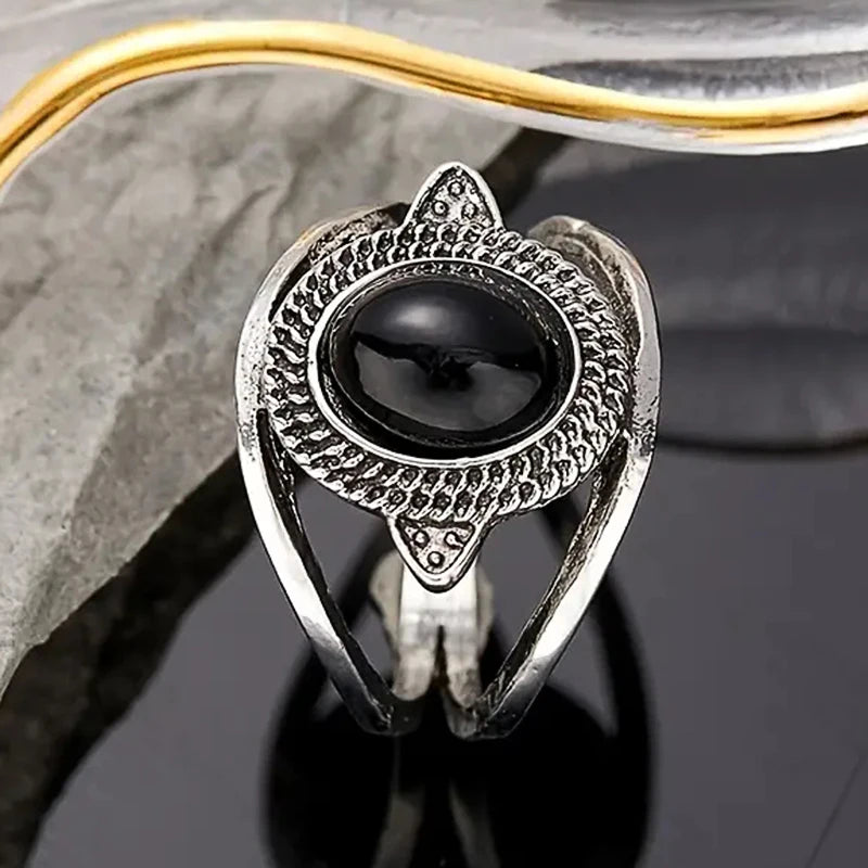 Oval Imitation Opal Ring for Women
