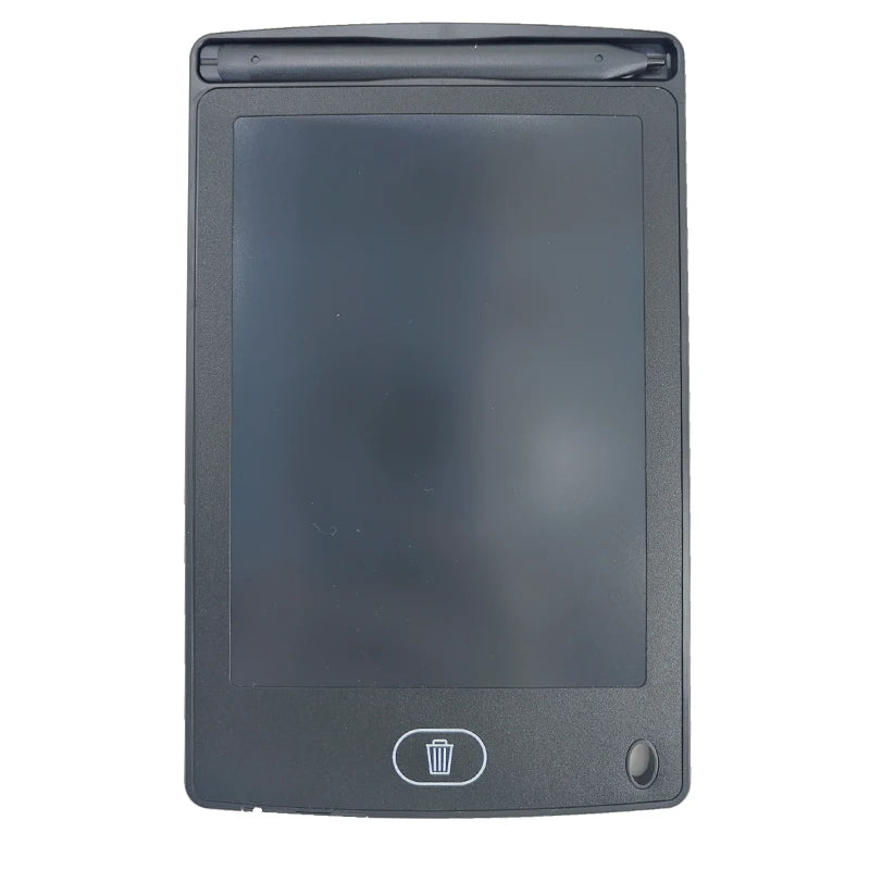 Schwarzes, justierbares LCD-Zeichen-Tablet mit Bildschirm und Bedienelementen.