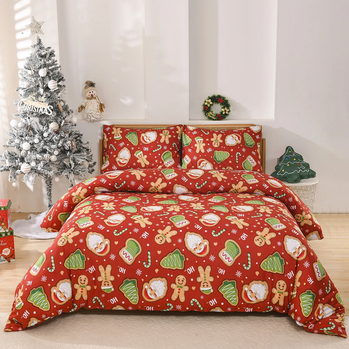 Festive Christmas Duvet Cover Set with Pillowcases