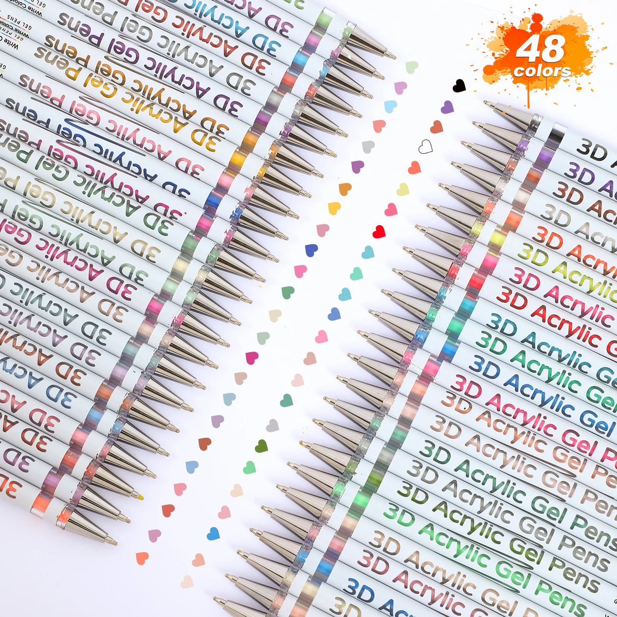 3D Acrylic Gel Pen with Quick-Dry Ink for Art and Notes