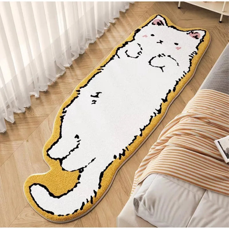 Cute Cat Print Non-Slip Area Rug