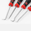 4-Piece Oil Seal Hook Removal Tool Set for O-Rings and Gaskets