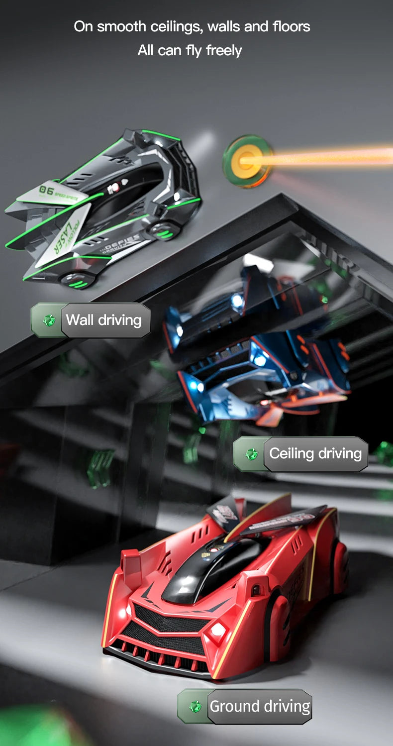 Infrared Remote Control Wall-Climbing Car – Four-Wheel Drive Toy for Kids